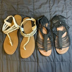 Two pairs of sandales size 11 and 10